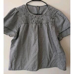 Black white squires womens top Polyester Lightweight Short Sleeves XL